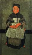 Paul Serusier Little Breton Girl Seated(Portrait of Marie Francisaille) oil painting artist
